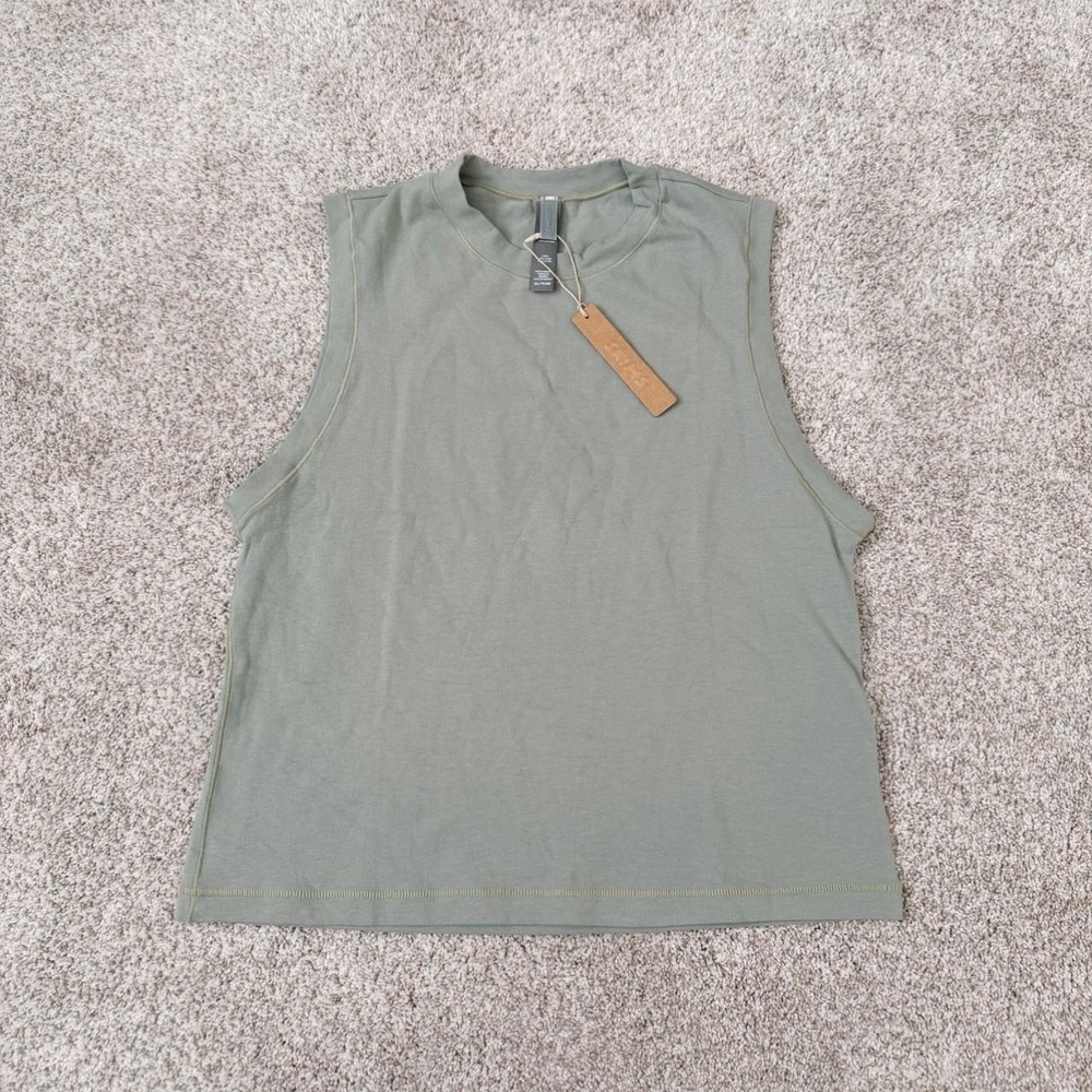 SKIMS NWT Cotton Jersey Mineral Tank Top — Size 2XL